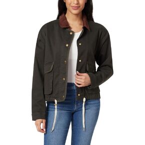 Angels Forever Young Women's Everflex Relaxed Stretch Canvas Barn Jacket