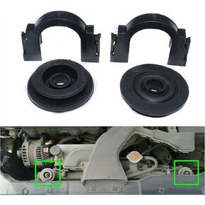 Upper Radiator Mount Bracket Bushing Fits for Nissan Maxima 2004 -2017 Quest 2004 -2016 Rogue 2008-2015 Altima 21506-6M100 21542-CA000（2PCS)