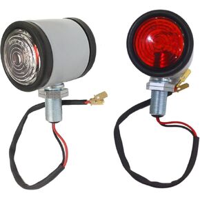 Atj2071 Butler Style Side/Tail Light Assembly With 12V Bulbs Tractor Rear Lamp Side Indicator Flasher Light Suitable For Tractor, Vintage Vehicle Lamps Vintage Truck Light Tractor-Part