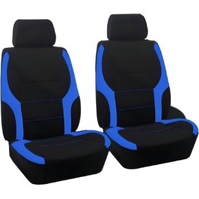 Mandark 4PCS Front Car Seat Covers, Waterproof and Breathable Vehiclce Seat Protector, Comfortable Sponge Seat Cushions, Auto Interior Accessories Universal for SUV, Truck, RV（Gray）