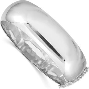 IceCarats 925 Sterling Silver 20mm Hinged Bangle Bracelet