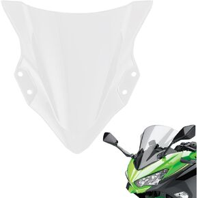 Windshield Windscreen Double Bubble for Kawasaki Ninja 400 EX400 2018 2019 2020 2021 2022 2023 Ninja 250 Motorcycle Front Wind Deflectors Ninja400 18 19 20 21 22 23