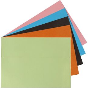 Granhoolm 25 Pack Colorful Pearlized Shimmer 4x6 Envelopes,Colorful A4 Envelopes,4.25 x 6.25 Inch,120 Gsm Thick Paper,Self Seal,Gift card envelopes,Envelopes 4x6 for Invitations