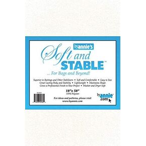 Soft and Stable White 100% Polyester Stabilizer 18in x 58in
