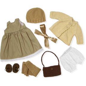 Handmade Waldorf Doll Clothes 12 inch Clothing Set with Pretty Box Girl Christmas Birthday Gift-Dotty's Clothes Accessories