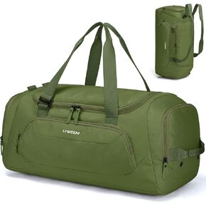 Travel Duffle Bag Men with Shoes Compartment Sports Gym Workout Bag with Wet Pocket 40L Medium 2 In 1 Duffel Backpack for Women Weekender Overnight Bag for Airplane, Black in Kuwait