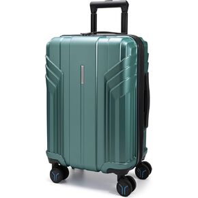 BAGSMART Expandable Carry On Luggage 22x14x9 Airline Approved, 1OO% PC Lightweight Hard Shell Suitcase, 20 Inch Travel Luggage with Spinner Wheels, Waterproof Rolling Suitcase, Biege