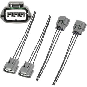 3 Wire 4 pcs Ignition Coil Connector Repair Harness Plug Wiring Pigtail for 350Z 370Z Altima Armada Cube Frontier Maxima Murano Pathfinder Quest Rogue Sentra Titan Versa Xterra 1990-2017# J48817102