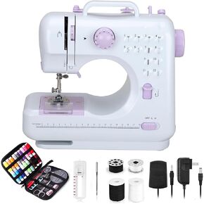 Sewing Machine For Beginners, Handheld Portable Sewing Machine,12 Built-In Stitches, With Accessory Sewing Kit