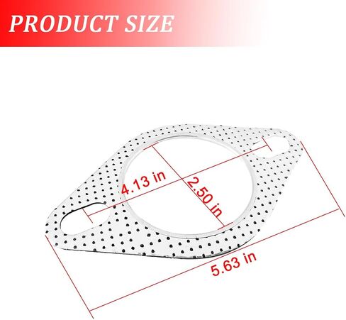 Mandark 2PCS Car Exhaust Gasket, 3.0 Inch Vehicle Exhaust Flange Gasket with 2-Bolts, Automotive High Temp Exhausting Manifold Gasket Accessories, Universal for SUV, Sedan, Truck in Saudi Arabia