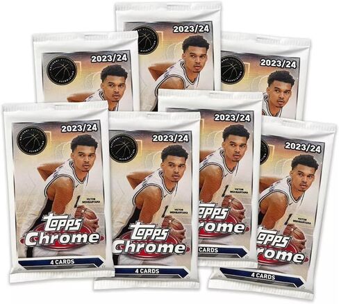2023-24 Topps Chrome صندوق قيمة بطاقة تداول كرة السلة! فرصة لتوقيعات فيكتور ويمبانياما! in Saudi Arabia