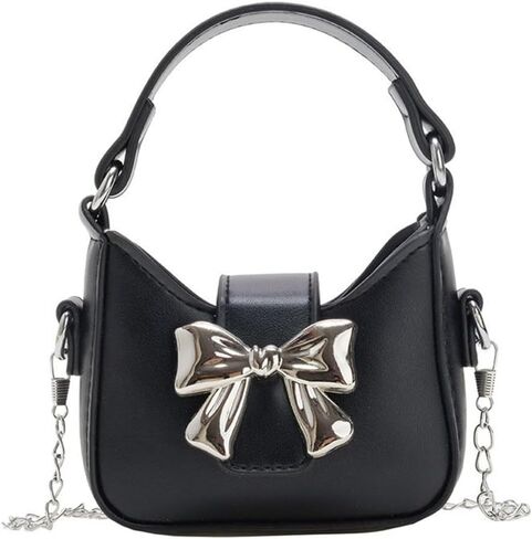 محفظة صغيرة تمر بالجسم، حقيبة كتف بإبزيم مغناطيسي على شكل فيونكة، فكرة هدية رائعة للفتيات الصغيرات in Kuwait