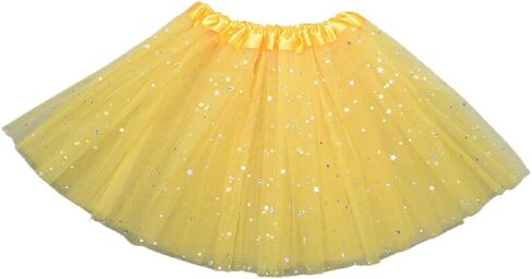 2-8 Years Girls Layered Stars Sequins Tutu Skirt Princess Ballet Dance Dress in Kuwait
