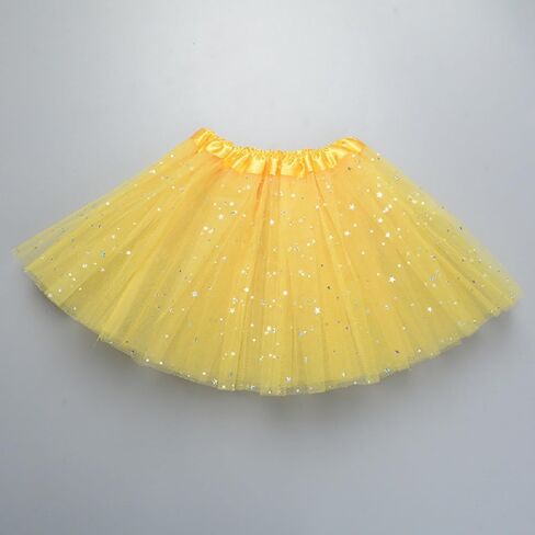 2-8 Years Girls Layered Stars Sequins Tutu Skirt Princess Ballet Dance Dress in Kuwait
