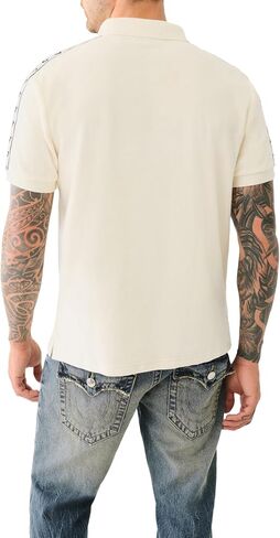 True Religion Men's Damask Velour Polo in Saudi Arabia