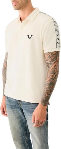 True Religion Men's Damask Velour Polo in Saudi Arabia