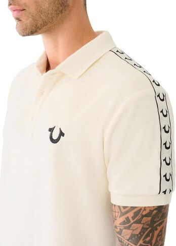 True Religion Men's Damask Velour Polo in Saudi Arabia