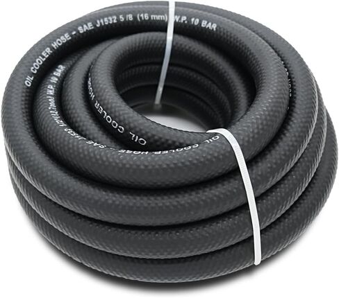 3/8" Transmission Oil Cooler Hose - SAE J1532 Power Steering Hose 10FT, Ideal for Fuel, Hydraulic, and Power Steering Applications, Excellent Heat and Oil Resistance 300PSI High Pressure in Saudi Arabia