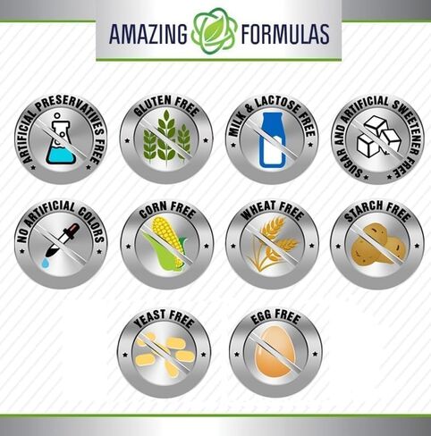 Amazing Formulas CoQ10 with Bioperine Supplement | 60 Softgels | 100 Mg Per Serving | Non-GMO| Gluten Free | Made in USA in Saudi Arabia