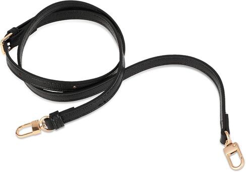 Purse Strap Leather Adjustable Replacement Straps for Handbags Crossbody Shoulder Bag Purse Straps, 40-47 Inch, Black in Saudi Arabia
