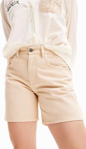 Desigual Women's Plain Denim Shorts in Saudi Arabia