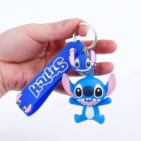 محفظة من جلد البولي يوريثان كارتونية مع حبل سلسلة مفاتيح Ohana ومحفظة عملات معدنية وحامل بطاقة الائتمان للنساء والفتيات (WA SDZ B 2404) in Kuwait