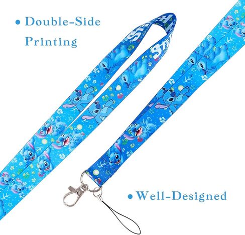 محفظة من جلد البولي يوريثان كارتونية مع حبل سلسلة مفاتيح Ohana ومحفظة عملات معدنية وحامل بطاقة الائتمان للنساء والفتيات (WA SDZ B 2404) in Kuwait