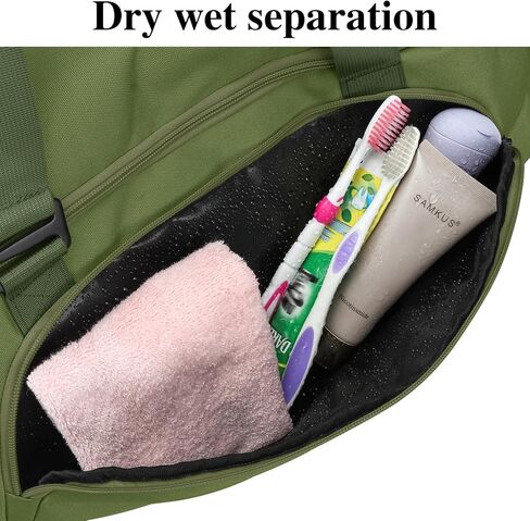 Travel Duffle Bag Men with Shoes Compartment Sports Gym Workout Bag with Wet Pocket 40L Medium 2 In 1 Duffel Backpack for Women Weekender Overnight Bag for Airplane, Black in Kuwait