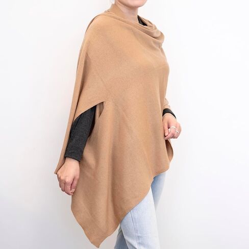 HILLSHADE Womens Wool Blended soft Knit Versatile Shawl Wrap Scarf Poncho in Saudi Arabia