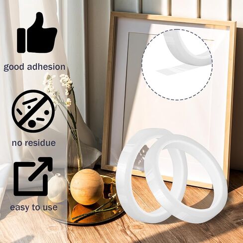 Clear Floral Tape 2 Roll 1/4" Wide Florist Tape Clear Waterproof Florist Tape Floral Arrangement Supplies for Creating Grid Bouquets Binding Fresh Flower DIY Crafts Decorations in Saudi Arabia