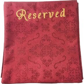 Embroidered Jacquard Reserve Pew Cloths Pack of 4 (White)