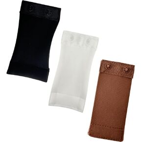 3PC & 4PC Women's Bodysuit Extender Set - Adjustable Long Torso in Multiple Colors, Comfort Fit with Plastic Snaps