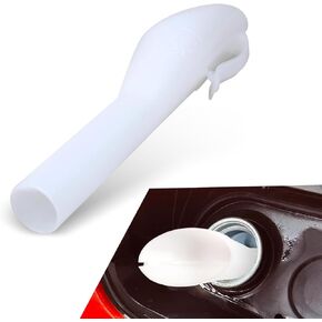 2 Pack Car Fuel Tank Funnel Tube, Waterproof Durable Vehicle Fill Funnel Accessories, Smooth Design, OEM #8U5A-17B068-EB 1782177 1833948 2050651 Compatible with Ford (White)