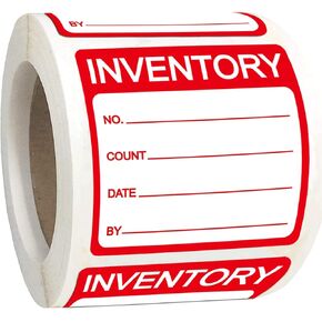 Inventory Labels Inventory Organizer Stickers 2 x 2 Inch - Inventory Control Label Color Coding Inventory Label for Marking, Organizing, Notating Inventory Items 500 Pcs/Roll