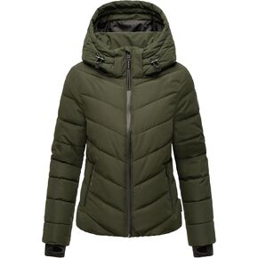 Marikoo Women's Winter Jacket with Hood | Windproof & Weather-Resistant Puffer Jacket | Quilted Coat | Samuiaa XVI XS-3XL