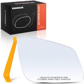 A-Premium Right Passenger Side Heated Mirror Glass with Backing Plate Compatible with BMW 528i 528i xDrive 535d 535i 535i GT 535i GT xDrive 550i 740i 740Li 750i 750Li 760Li 640i 650i ActiveHybrid 5