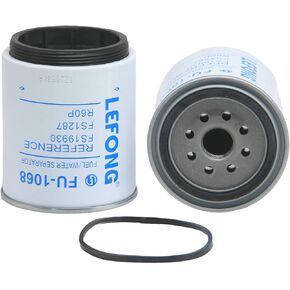 FU-1068 Fuel Water Separator Filter Replaces R60P, R60T, LFF8957, 33231, BF1223-O, FS19687, P551852 Fits Freightliner B2 FB65 FS65 Bus, Hino, Ingersoll Rand
