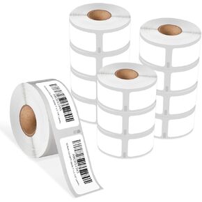 Compatible 1" x 2-1/8" Multipurpose Labels Replacement for Dymo 30336 Barcode Address Labels, Compatible with Dymo Labelwriter 450 4XL, Rollo, Zebra Printer, [12 Rolls, 500 Labels/Roll]
