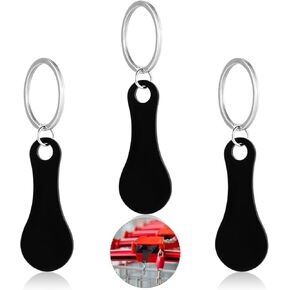 Shopping Trolley Token, Portable Aluminum Alloy Key Ring, Quarter Holder Keychain Generic Handbags Trolley Keyring(Gold)