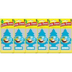 الأشجار الصغيرة معطر هواء السيارة | شجرة ورقية معلقة للمنزل أو السيارة | الكاريبي كولادا| 6 عبوات in Kuwait