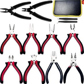 Jewelry Pliers,12-Piece Jewelry Pliers Set Jewelry Making Tools