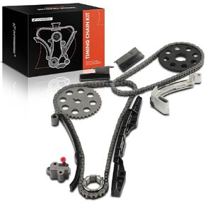 A-Premium 11PCS Engine Timing Chain Kit W/Sprocket & Tensioner & Guide Compatible with Mazda B2600 1989-1993, MPV 1989-1994 - L4 2.6L - Replace# G60111701