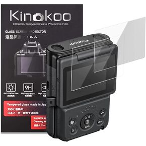 kinokooScreen Protector Compatible for Canon EOS R8/EOS R50/ Digital Camera - 0.25mm 9H Hardness EOS R8/EOS R50 Tempered Glass Film - Bubble-free/Anti-scratch(2 pack)