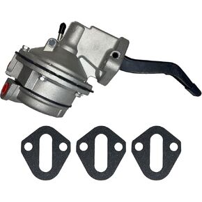 A.A Mechanical Fuel Pump Replacement For Ford Pleasurecraft, Volvo Penta 302 351W V8 5.0 5.8-987024, RA080002A, M60389, Black, Silver
