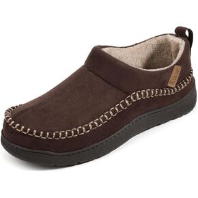 Zizor Men's Doyle Memory Foam Moccasin House Shoes Slippers