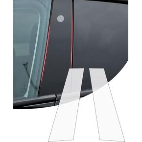Window Center Pillar PPF Protective Film, 8-mil Thick Pre-Cut Center Pillar Clear Protective Film, Anti-Scratch Protective Film Waterproof Mirror PPF Protective Film Compatible with Tesla (Model y)