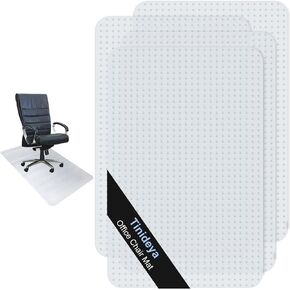 4 قطع من بساط مكتب الكمبيوتر البلاستيكي مقاس 47 × 30 بوصة سجادة أرضية لكرسي المكتب على السجاد، واقي سجاد شفاف للكرسي للمكتب المتداول على السجاد المنخفض والمتوسط ​​والمكتب المنزلي in Kuwait