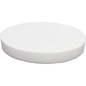 FoamRush 3" x 12" x 12" Diameter Premium Quality High Density Upholstery Foam (Bar Stools, Seat Cushion, Pouf Insert, Patio Round Cushion Replacement) Made in USA
