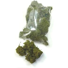 Miniature Shrub Tree Powder for DIY Model Trees Basing Material Kit, Miniature Lowland Shrub Bushy Tuft Architecture Building Model Railway Fairy Garden Diorama Scenery (Withered Yellow Green)