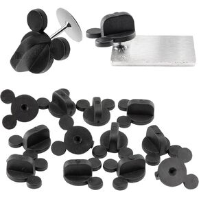PVC Rubber Mouse Ears Pin Backs(12 Pcs) -Compatible with Mickey Mouse, Disney & novelty Collectible pins - Keep your favorite pins safely secured to your clothes - Keepers, Tie Tack, Lapel Pin Backing
